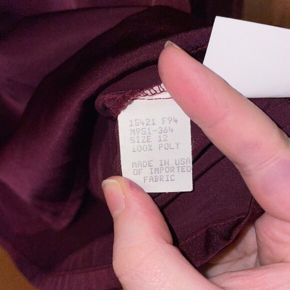 Pendleton Womens Plum Long Sleeve Blouse Size 12 - Picture 4 of 6